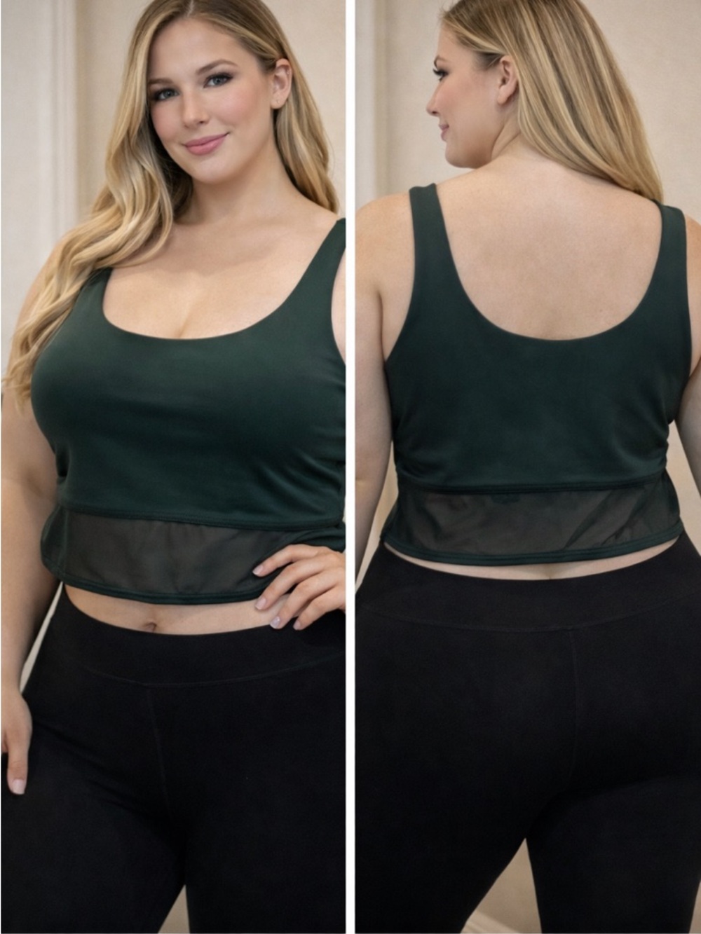 EUC Lululemon Green Sports Bra Sz 14